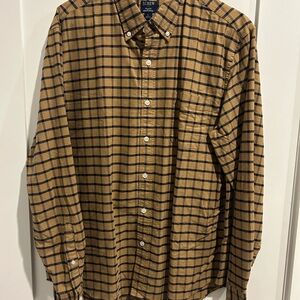 J. Crew Brown Casual Button Down Shirt Classic Fit